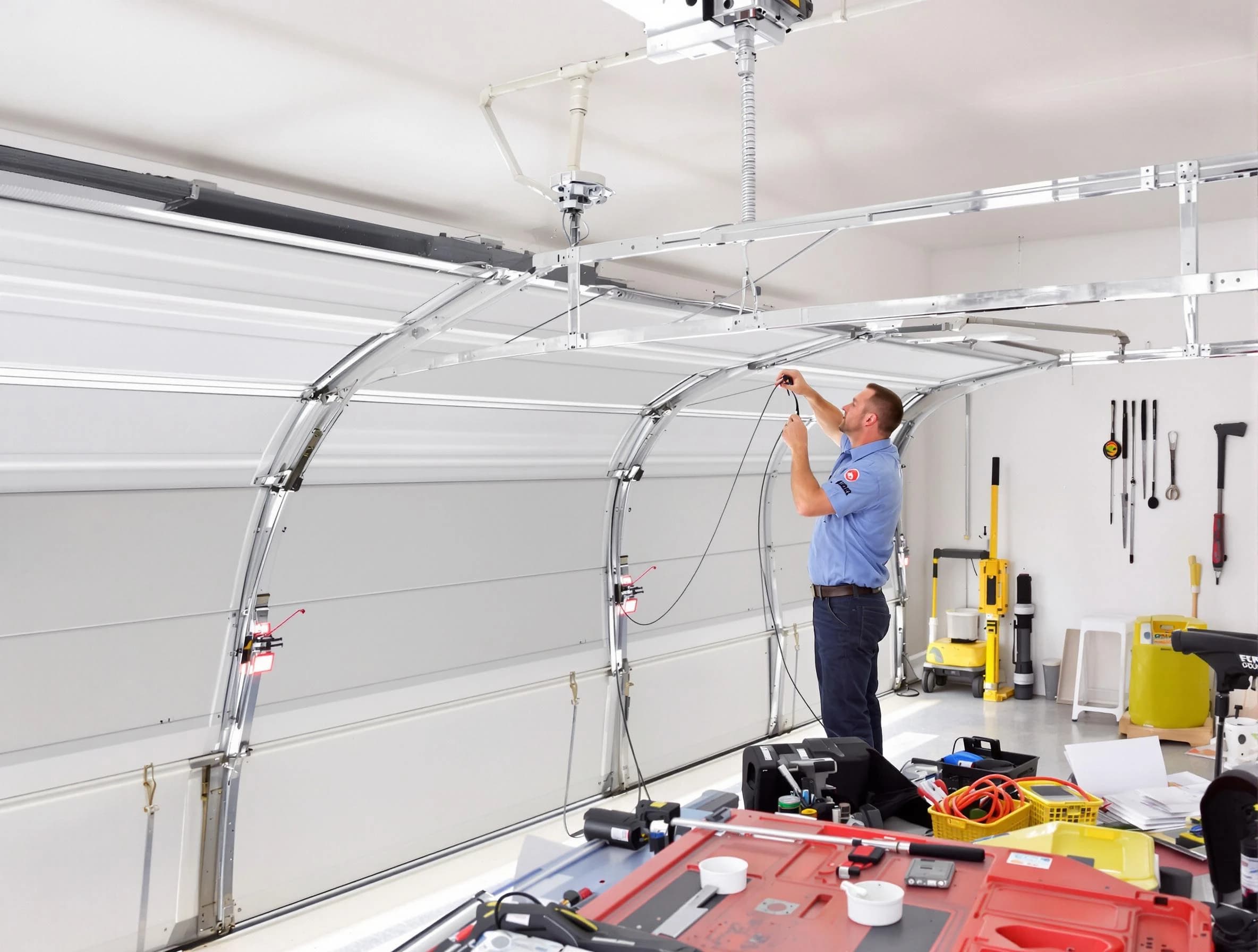 Garage door cable repair service by Calera Garage Door Repair in Calera