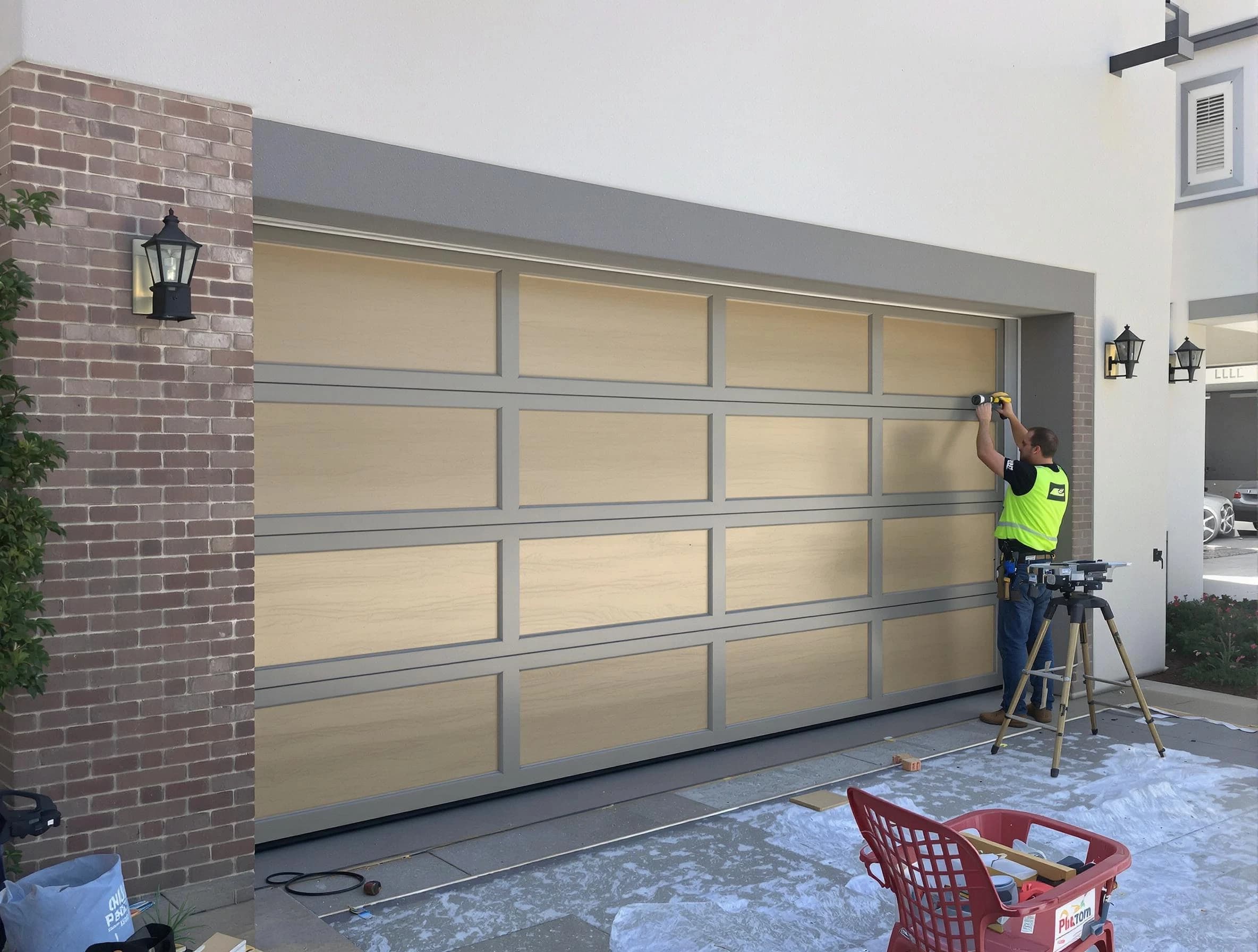 Garage door replacement service by Calera Garage Door Repair in Calera