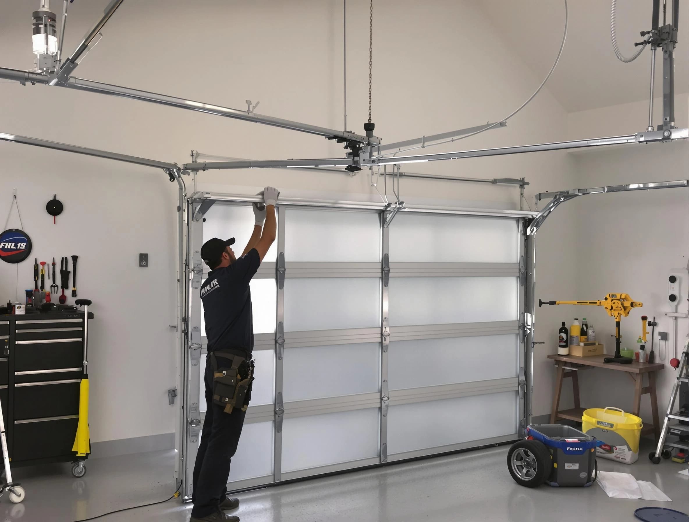 Calera Garage Door Repair certified team performing precision garage door installation in Calera