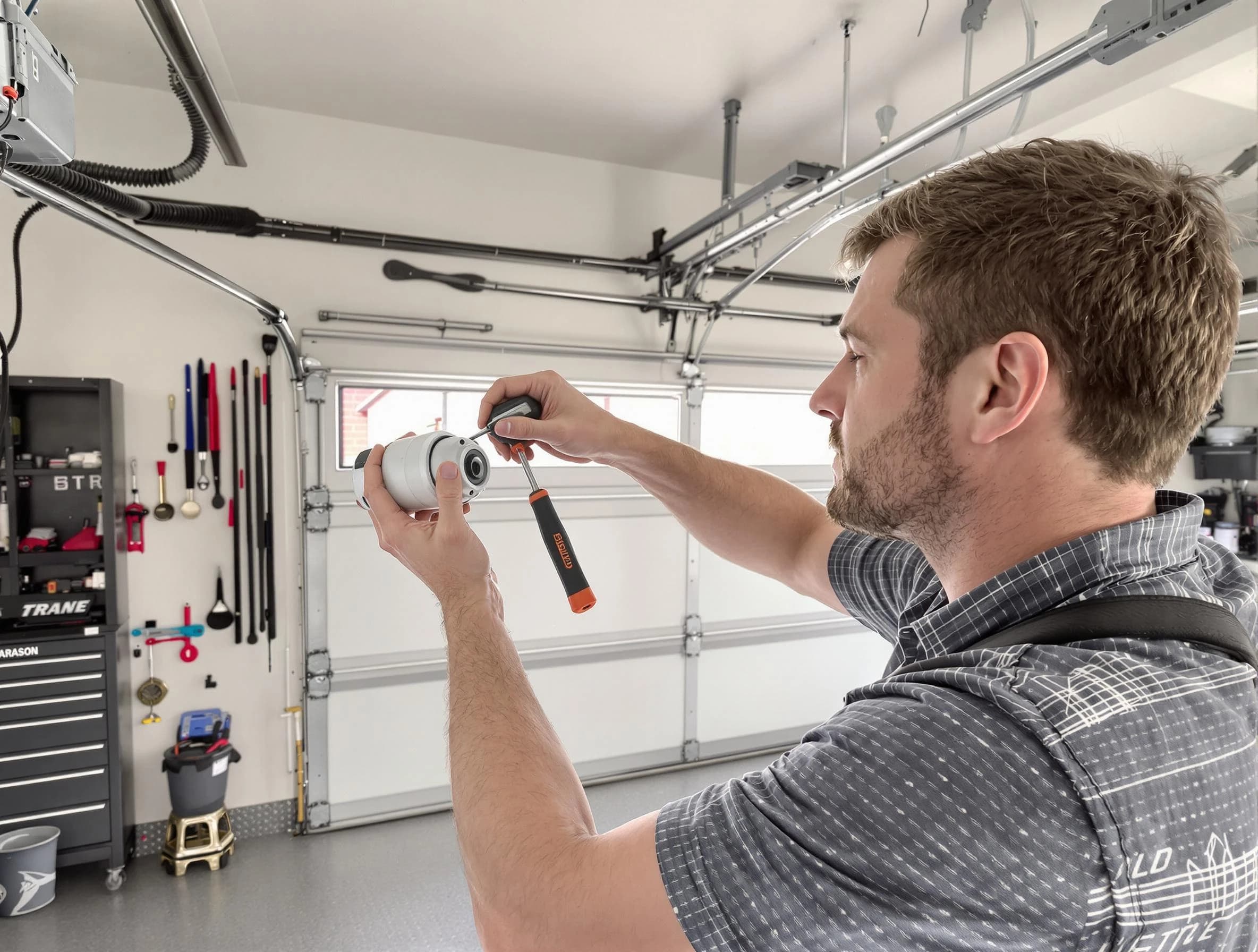 Garage door opener repair service by Calera Garage Door Repair in Calera