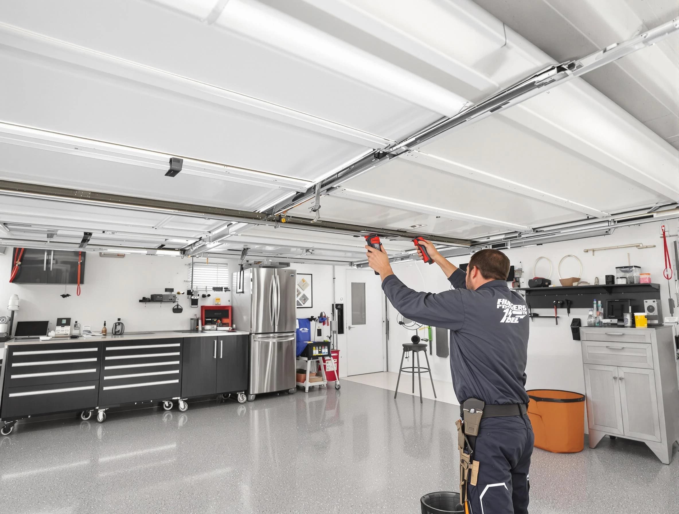 Overhead garage door repair service by Calera Garage Door Repair in Calera