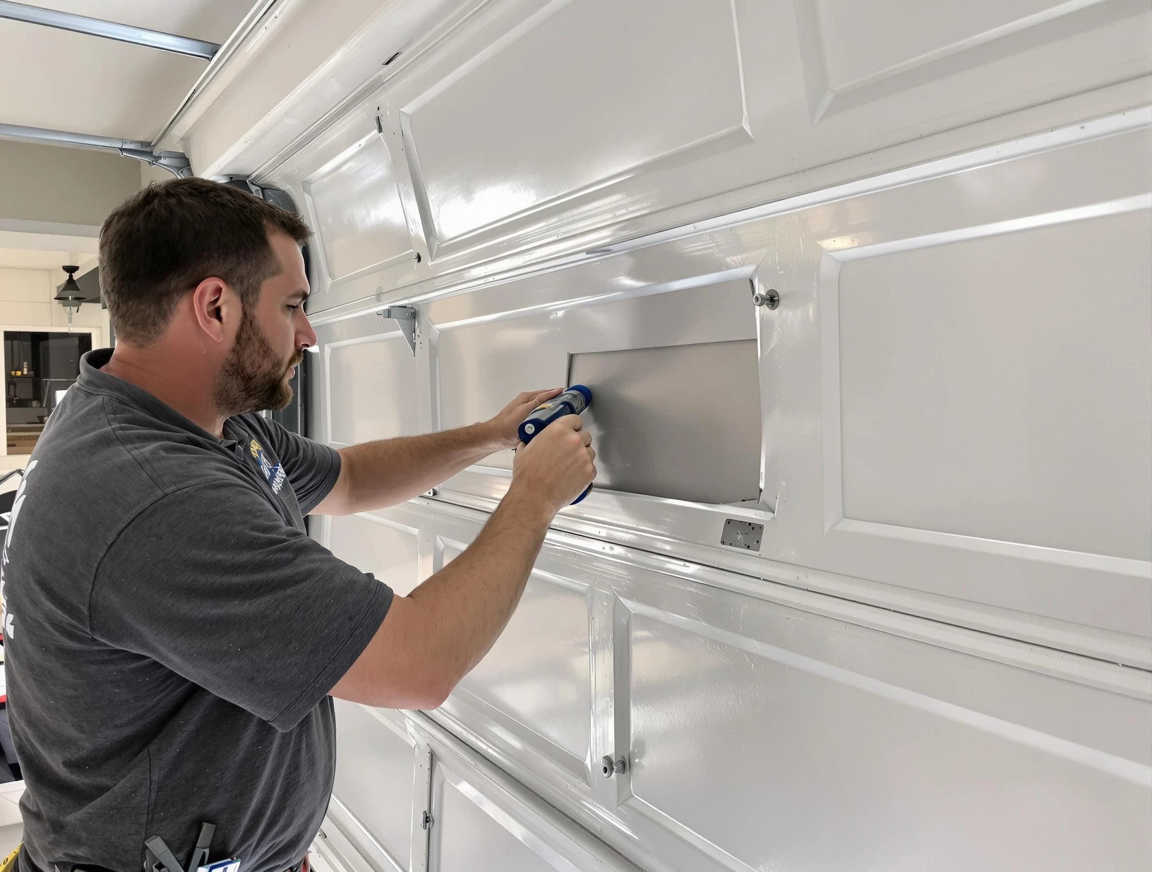 Garage door panel repair by Calera Garage Door Repair in Calera