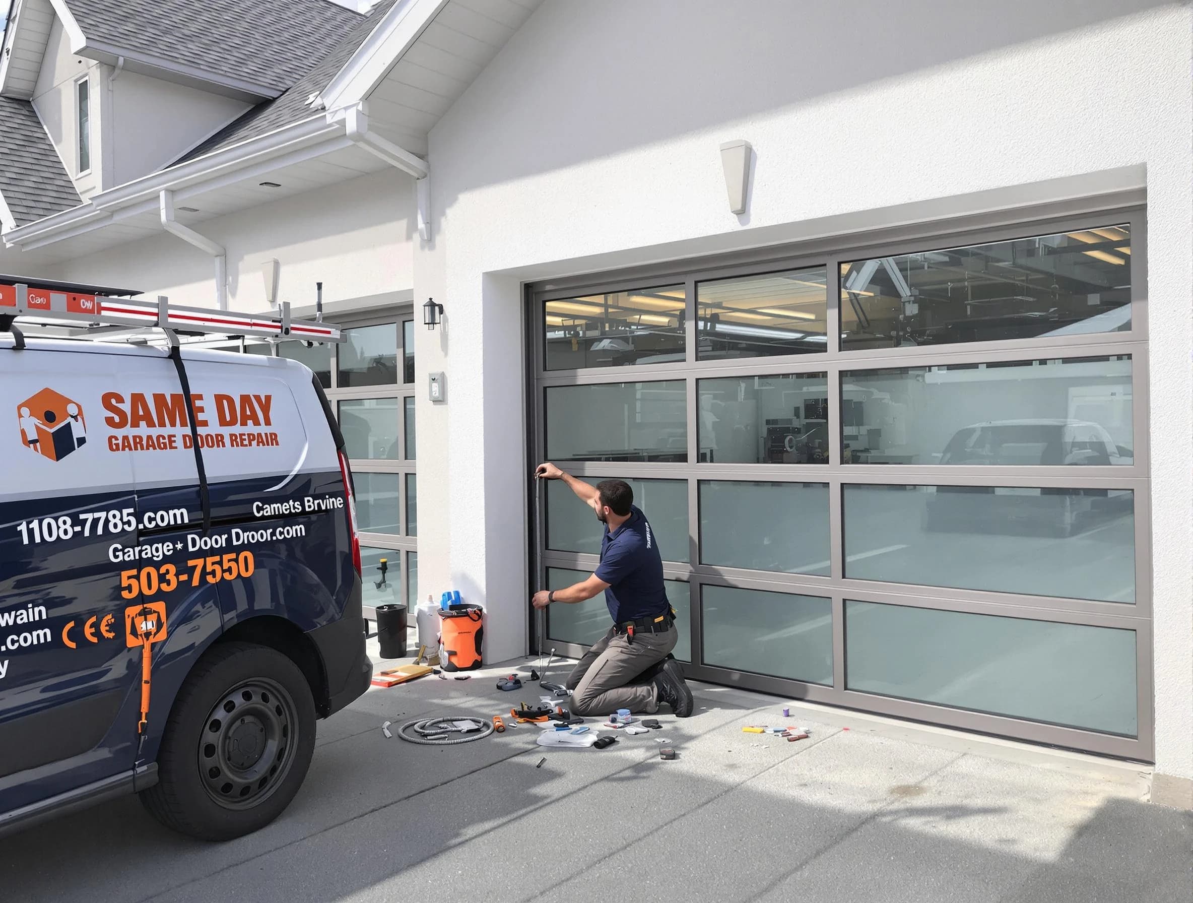 Same-day garage door repair service by Calera Garage Door Repair in Calera