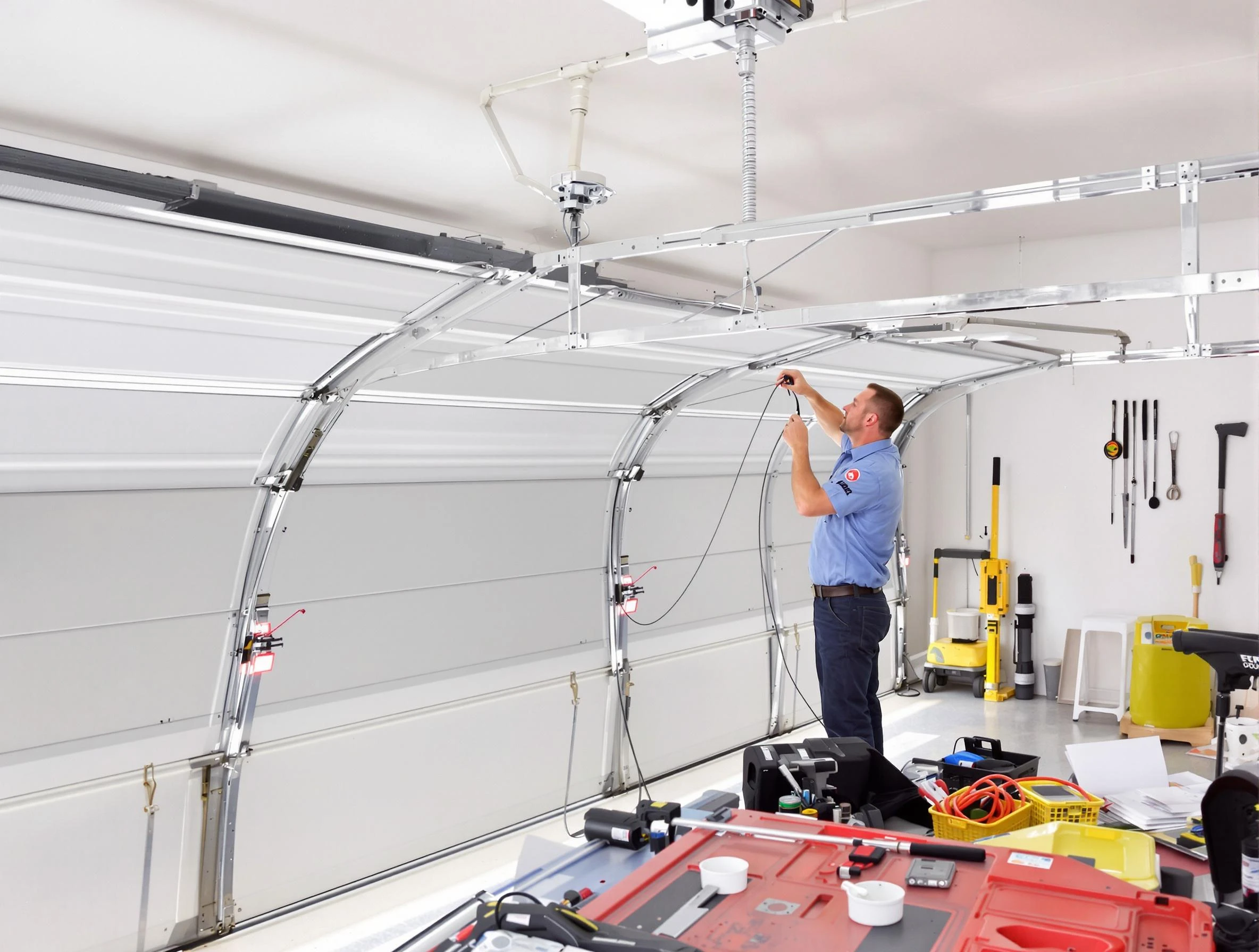 Garage door cable repair service by Calera Garage Door Repair in Calera