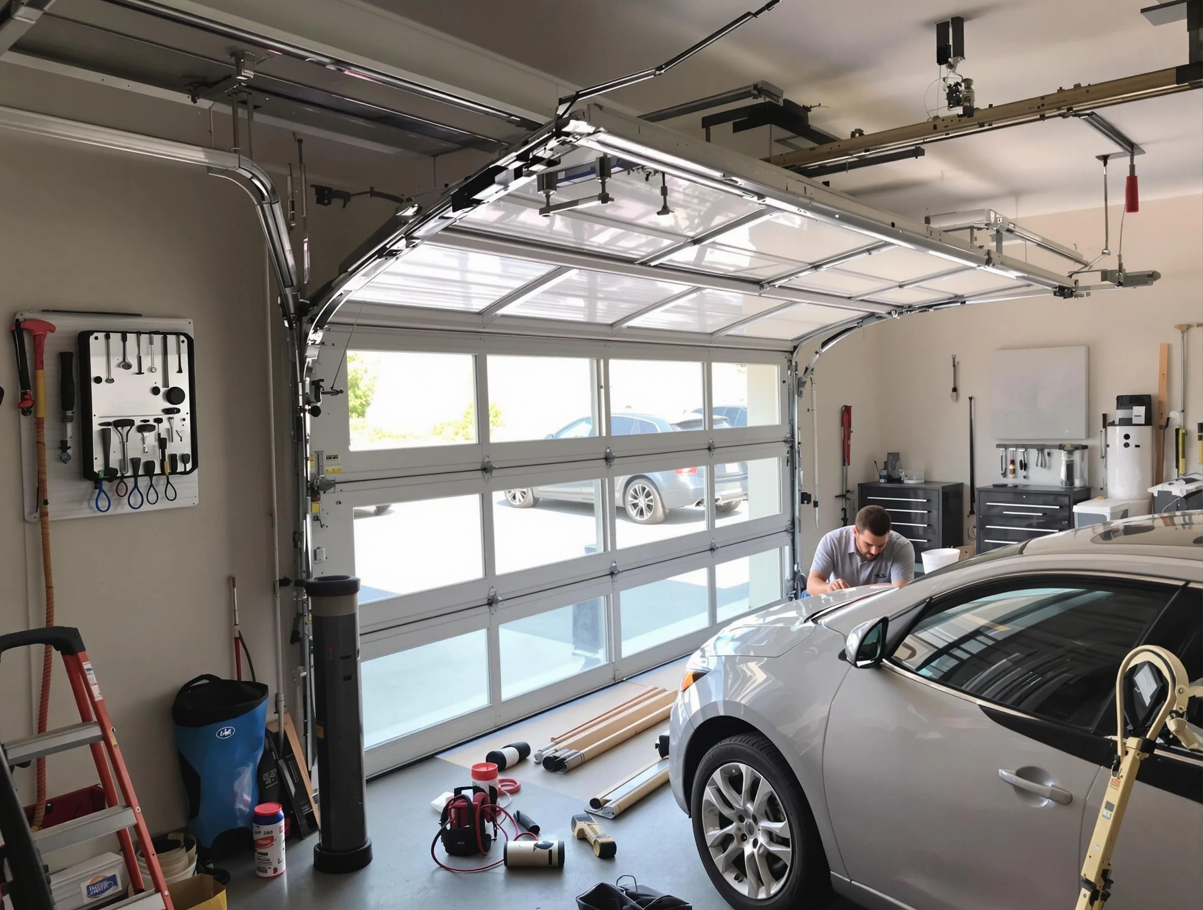 Garage door noise reduction service by Calera Garage Door Repair in Calera